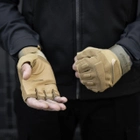 Тактичні Військові Рукавички Без Пальців Для Військових Койот Tactical Gloves PRO Coyot L Безпалі Армійські Штурмові - зображення 4