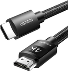 Kabel Ugreen HD119 4K HDMI Cable Male to Male Braided 3 m Black (6957303841028) - obraz 1