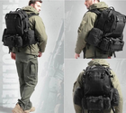 Військовий рюкзак Mil-tec 36 л з підсумками Чорний Тактичний рюкзак Defense Pack Assembly на 36 літрів з системою MOLLE Армійський Штурмовий Воєнний Рюкзак - зображення 3