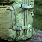 Военный Тактический рюкзак 36 л Хаки Warrior Assault Laser Cut 36L Olive с системой MOLLE Армейский Штурмовой - изображение 9