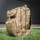 Тактичний рюкзак 30 л Койот з системою MOLLE Військовий рюкзак на 30 літрів DOMINATOR Армійський Штурмовий Рюкзак Водовідштовхуючий - зображення 8