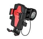 Держатель HOCO Flying one-touch bicycle and motorcycle universal CA73 черно-красный