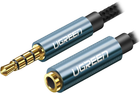 Kabel Ugreen AV118 3.5 mm Male to 3.5 mm Female 1 m Blue (6957303846733)