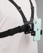 Кріплення на груди для смартфона та для GoPro та інших екшн камер для вертикальної та горизонтальної зйомки