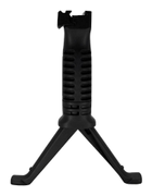 Передня рукоятка-сошки DLG Tactical (DLG-066) на Picatinny (полімер) чорна - зображення 1