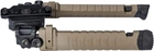 Сошки FAB Defense SPIKE M на M-LOK (высота 18 - 29 см, шарнирная база) песочный - изображение 4