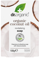 Mydło Dr.Organic Virgin Coconut Oil oczyszczająco-odświeżające do skóry suchej 100 g (5060176676282) - obraz 1