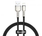 Кабель зарядний Baseus USB - Lightning Cafule Series Metal Data Cable 2.4 A 0.25 м Black (CALJK-01)