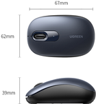 Миша UGREEN MU105 Portable Wireless Deep Blue (6957303895502) - зображення 4