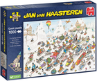Puzzle Jumbo Jan van Haasteren Its All Going Downhill 1000 elementów (8710126000250) - obraz 1