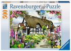 Puzzle Ravensburger Thatched Cottage 500 elementów (4005556147090) - obraz 1