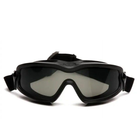 Тактичні окуляри з ущільнювачем Pyramex i-Force Slim Anti-Fog Чорні захисні для стрільби військові - зображення 6