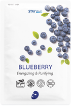 Маска для обличчя Stay Well Climate Neutral Face Mask Енергетизм і очищення в плівці Blueberry 23 г (4745090045475) - зображення 1