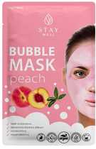 Maska do twarzy Stay Well Deep Cleansing Bubble Mask głęboko oczyszczająca bąbelkowa Peach 20 g (4745090048452) - obraz 1