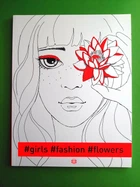 Фешн-розмальовка. #girls#fashion#flowers. Жорж