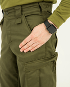 Штани чоловічі повсякденні хаки з кишенями та утяжками під коліном 48 - зображення 5
