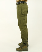 Мужские брюки-карго повседневные, штаны карго хаки ткань канвас 52 - изображение 3