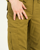 Брюки мужские с карманами и утяжками под коленом, демисезонные, цвет койот, 58 - изображение 15