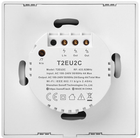 Розумний сенсорний Wi-Fi перемикач Sonoff T2EU2C-TX (IM190314016) - зображення 4