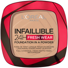 Тональна основа L\'Oreal Paris Infaillible 24H Fresh Wear In A Powder матуюча в пудрі 120 Vanilla 9 г (3600523951444)