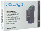 Inteligentny przełącznik Shelly "Pro 2" LAN Wi-Fi i BT dwukanałowy 25 A (3800235268025) - obraz 3