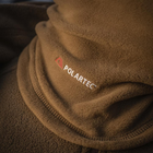 M-Tac шарф-труба Polartec Coyote, маскувальний шарф-труба, військовий шарф койот, тактичний зимовий аксесуар - зображення 8