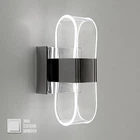 Світильник світлодіодний настінний, бра LUMINARIA LUMIERA SQUARE 12W ON/OFF CHROME/CLEAR 220V IP20