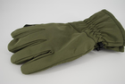 Тактичні рукавички теплі softshell 9100_L_olive - зображення 5