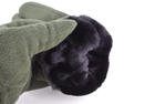 Перчатки мужские тёплые спортивные тактические флисовые на меху зелёные 9093_12,5_Olive - изображение 6