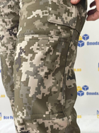 Штани чоловічі утеплені на флісі, тканина софтшелл піксель, подвійні коліна, 50 - зображення 6