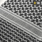 Арабська шарф хустка арафатка зсу, тактичний чоловічий Шемаг куфію для захисту обличчя M-Tac White/Black, 40902036 - зображення 6
