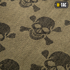 Арафатка зсу шемаг 100% бавовна, тактичний шарф-хустка куфія з черепами M-TAC Pirate Skull оливка/чорний, 40903001 - зображення 5