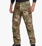 Зимові чоловічі штани флісові водонепроникні тактичні військові камужляж ЗСУ мультикам CQR Soft Shell, 7884565488-S-30/32 - зображення 5