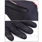 Тактические перчатки зимние спортивные сенсорные Windstopper S Black - изображение 8