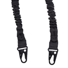 Ремень для оружия одноточечный Mil-Tec с быстроразъемной пряжкой для ношения комплектов Черный (16184002) - изображение 1