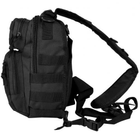 Тактичний рюкзак однолямочний Mil-Tec Asault Black 9л 14059102 - зображення 6