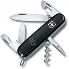 Ніж Victorinox Spartan Ukraine 91 мм Чорний Межі України + Дім (1.3603.3_T1290u) - изображение 1