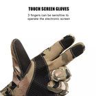 Зимові тактичні рукавички водонепроникні для сенсорного екрана Хакі - зображення 3