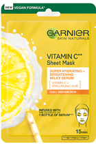Маска для обличчя Garnier Skin Naturals Vitamin C Sheet Mask зволожуюча 28 г (3600542380492) - зображення 1