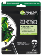 Maska do twarzy Garnier Pure Charcoal Black Tissue Mask z węglem 28 g (3600542097253) - obraz 1