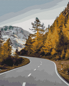 Картина по номерам Brushme Пейзажная дорога 40x50 см BS52373