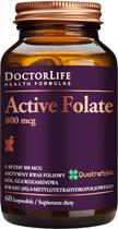 Харчова добавка Doctor Life Active Folate Активна фолієва кислота 800 мкг 60 капсул (5906874819746) - зображення 1