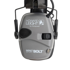 Навушники активні шумоподавлюючі Impact Sport BOLT R-02232 Gray Сірі тактичні для стрільби - зображення 3