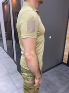 Поло тактическое Vogel, цвет Койот, размер XL, с липучками для шевронов на рукавах, футболка тактическая - изображение 3