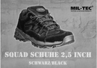 Черевики Sturm Mil-Tec Squad 2.5'' Black 43 12823502 - зображення 4