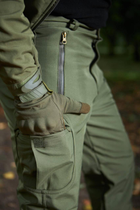 Тактичні штани Soft Shell Han Wild утеплені на флісі, Олива L - зображення 5