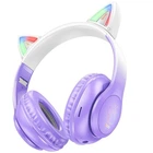 Накладные беспроводные наушники HOCO W42 Cat (Purple grape) (179788)
