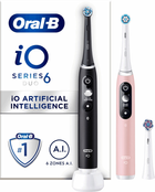 Набір електричних зубних щіток Oral-B iO6 Duo Pack Black Lava and Pink Sand (4210201448877) - зображення 1