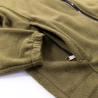 Флисовая толстовка худи тактическая-военная ВСУ зимняя теплая кофта на молнии OSPORT (ty-0041) Хаки L - изображение 4
