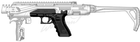 Обвіс тактичний FAB Defense K.P.O.S. Scout для Glock 17/19. - зображення 3